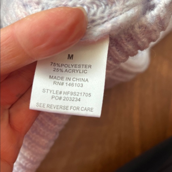 New Hippie Rose Soft Violet Knit Sweater - Picture 10 of 13